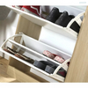 Zapatero pequeño de dos capas, hermoso diseño blanco de buena calidad, estante de madera para zapatos para el hogar
