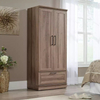 Diseño moderno de armario de MDF para dormitorio de dos puertas con armario de almacenamiento con espejo, muebles de dormitorio