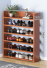 Pequeña puerta del hogar interior provincial Mini estante Simple multicapa gabinete de zapatos de madera Simple