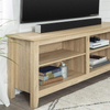 Soporte de TV clásico de madera con 4 cubículos para televisores de hasta 65 pulgadas, 58 pulgadas, muebles de sala de estar modernos